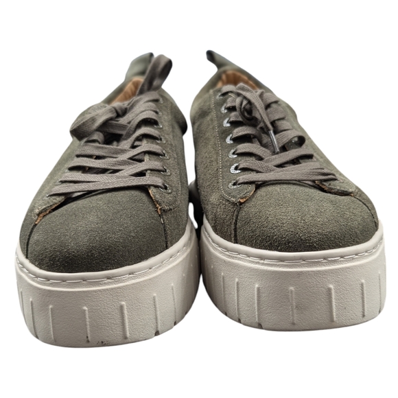 J/Slides NYC | Women's Suede Roger J/Slides Sneakers | Green-Cactus | Size 10 - Picture 10 of 15